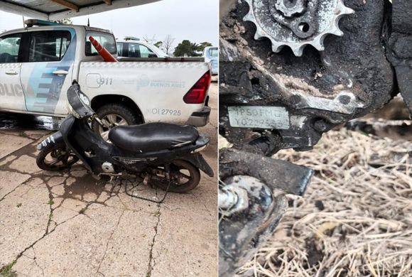 Merodeaba campos por ruta 191 y lo interceptaron: tenía numeración adulterada en la moto
