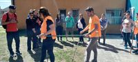 Tándem: personas con discapacidad visual y guías caminan las sierras y visitan el patrimonio histórico