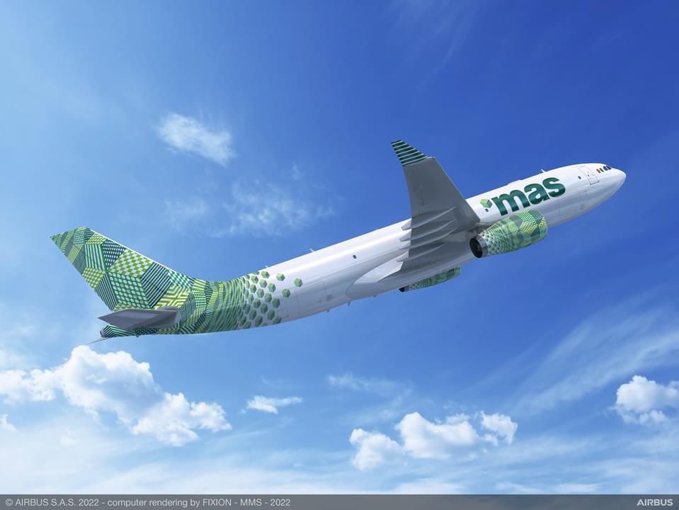 MAS presented America’s first Airbus A330-200 P2F and its new corporate image