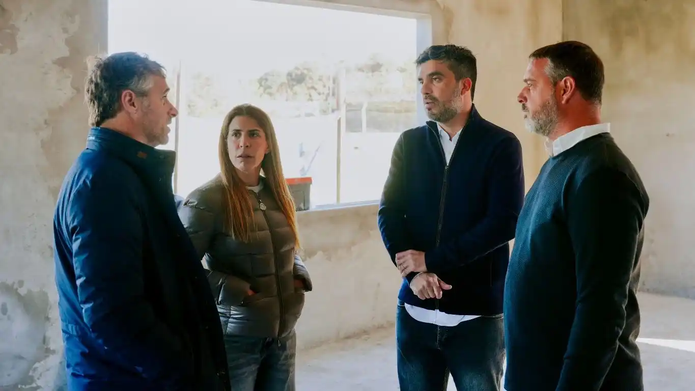 Construyen nuevas aulas en la Secundaria 40 de Manuel Alberti