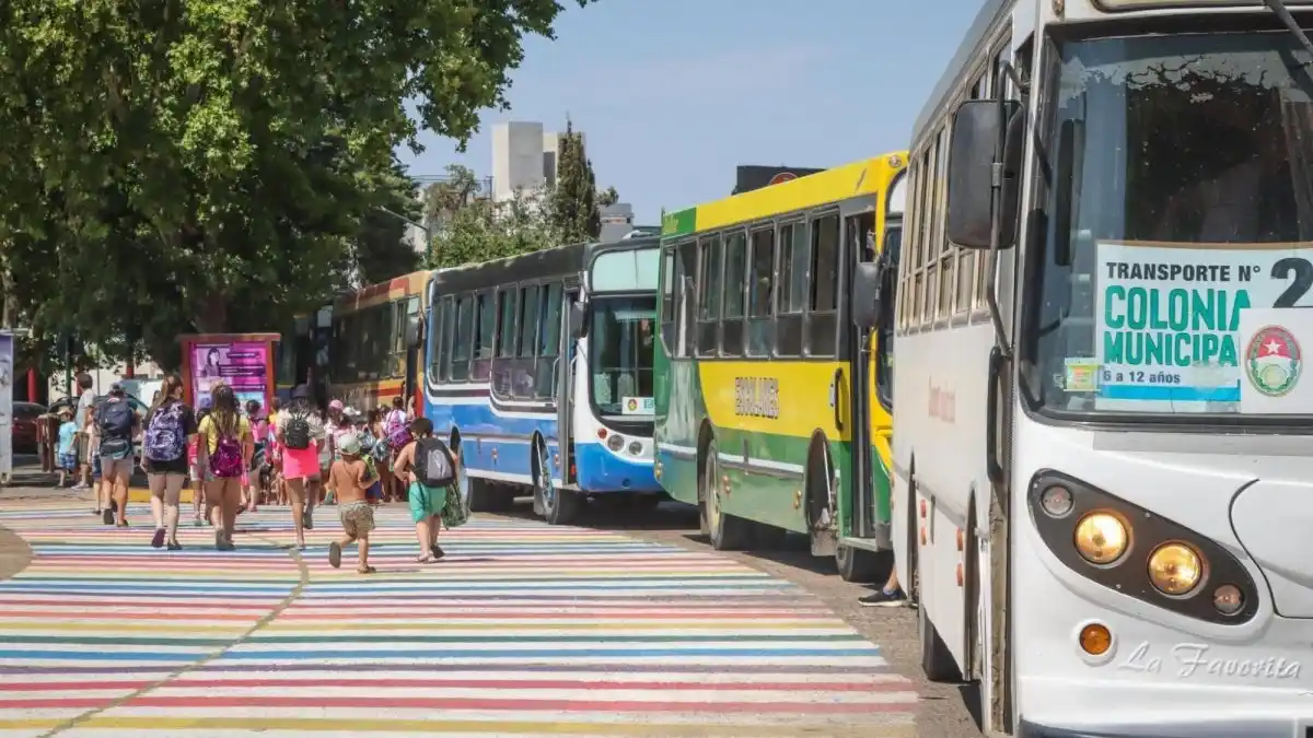 Dieron a conocer los recorridos que realizarán los colectivos de las colonias de verano