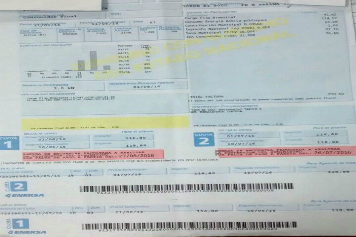 Impulsan proyecto para reducir la carga tributaria provincial y municipal sobre la tarifa eléctrica