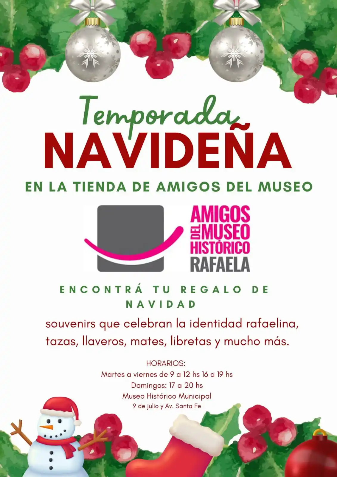 Amigos del Museo Histórico | Temporada navideña en la tienda de "Amigos del Museo"