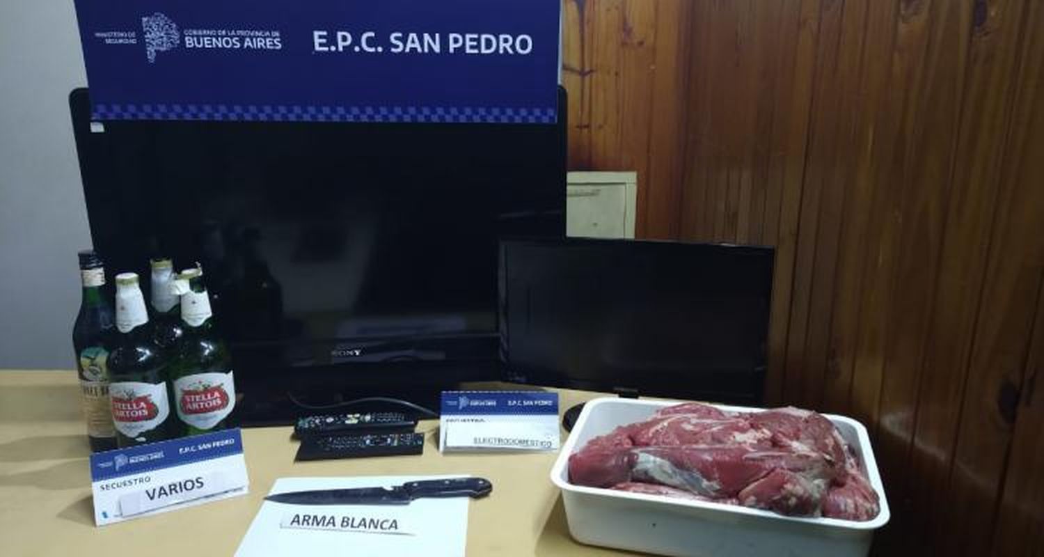 Robó en un bar, intentó esconder las cosas en su casa y su familia, a la que amenazó y agredió, lo delató y terminó preso