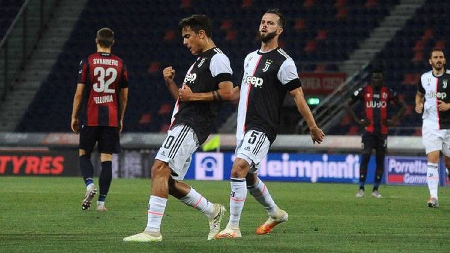 Serie A: Juventus le ganó a Bologna con goles de Cristiano y Dybala