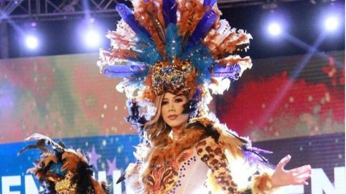 Venezolana en el top 10 del traje típico del Miss Eco