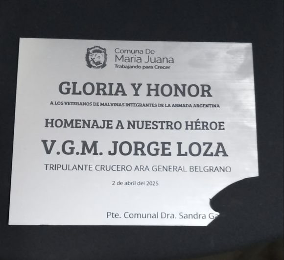 Repudio en la región: vandalizaron el homenaje a un héroe de Malvinas