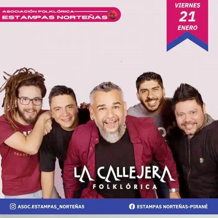 La Callejera y La Incendiada Folk, en la Peña del Reencuentro de Pirané