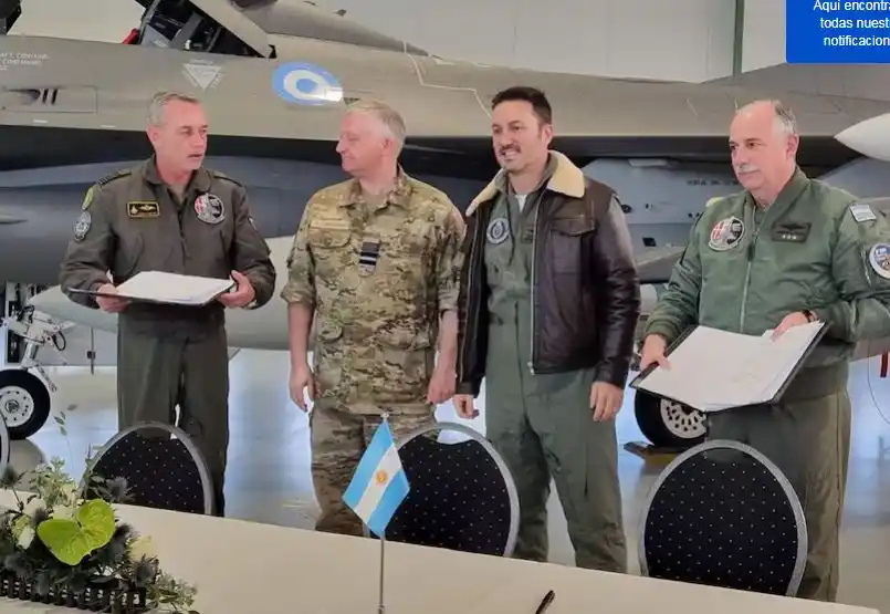 Compra de aviones a Dinamarca: la Argentina concretó la adquisición de los F-16 y Milei participó del acto a la distancia