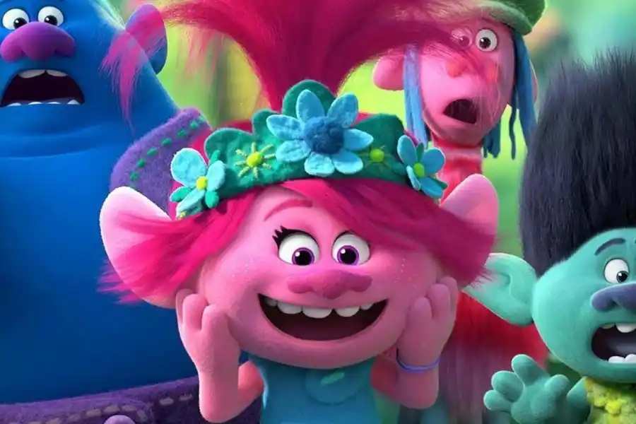 “Trolls 3: Ser armó la banda” se proyectará, desde este viernes hasta el martes, a las 18:30, doblada y en 2D.
