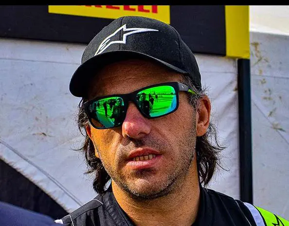 Postura. La adoptada por Rody Aldasoro para correr en Olavarría, en Mar y Sierras A