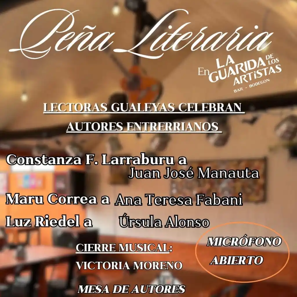 Peña Literaria en “La Guarida de los Artistas” lectoras celebran autores entrerrianos