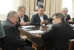 Lunghi recibió a los Ministros de Seguridad y Ciencia de la Provincia