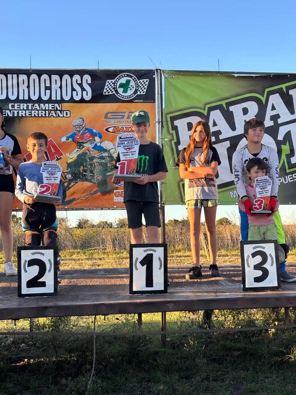 Valentino Bogue se subió al podio en la primera fecha del Endurocross Entrerriano