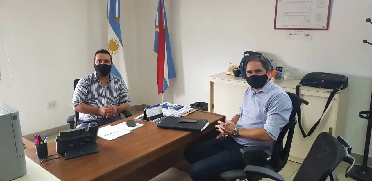 El Intendente de Larroque visitó al gerente de Anses Gualeguaychú
