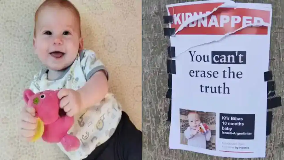 Kfir Bibas bebé secuestrado por Hamás.