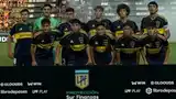 La formación de Boca, con Ruiz en cuarto lugar de la fila inferior.