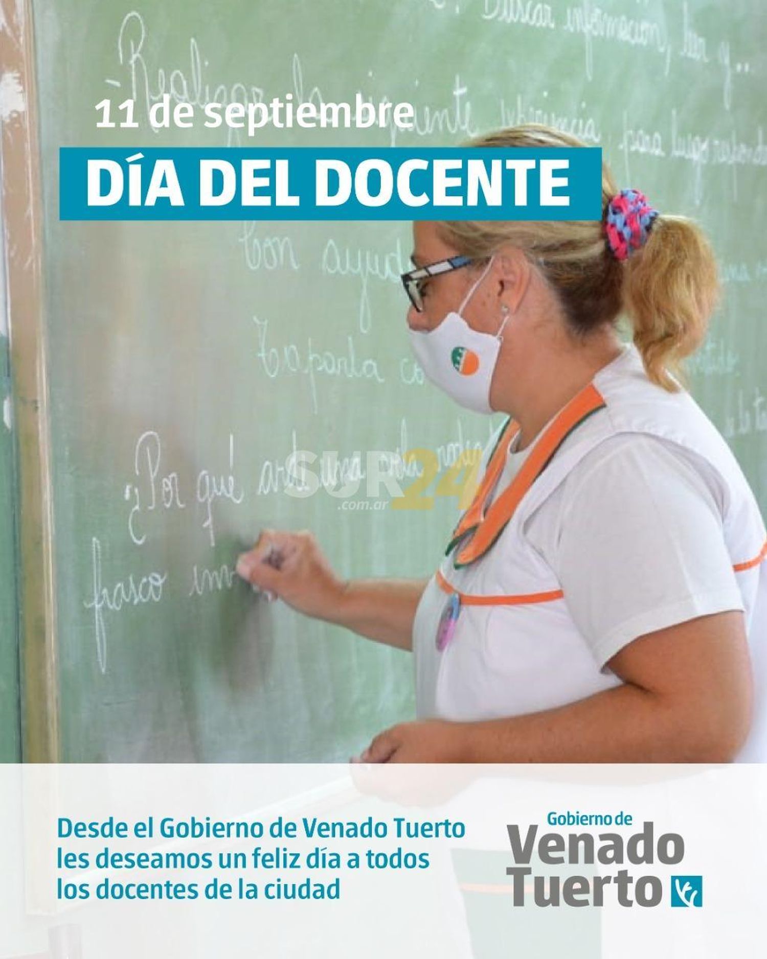 El intendente Chiarella saludó a los maestros y maestras en su día