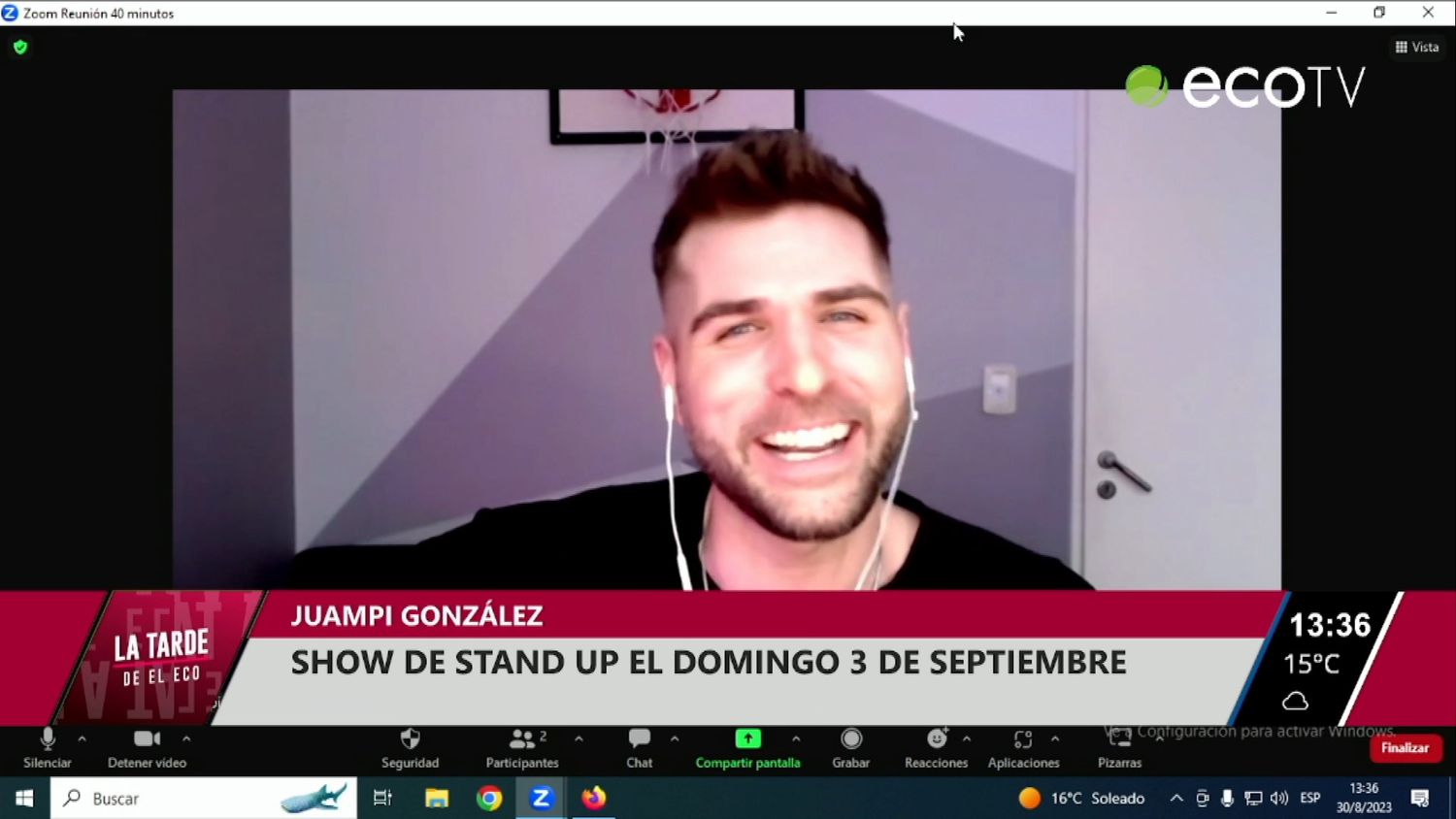 Show de Stand Up el domingo 3 de Septiembre
