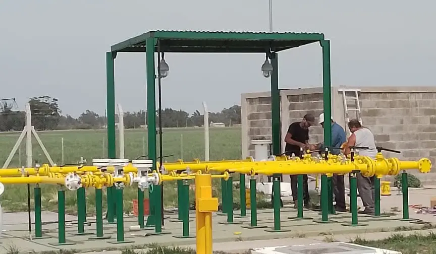Avanza la obra en la planta para dotar de gas natural a Claraz