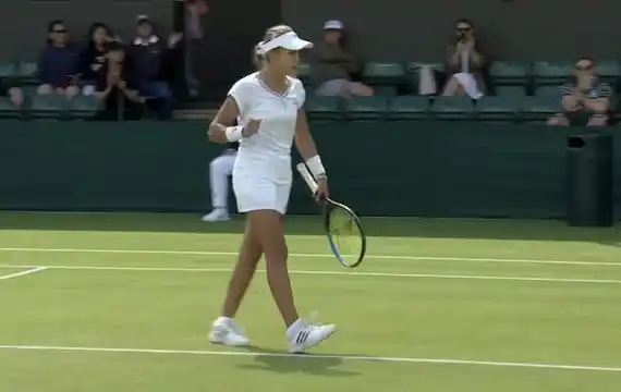 La tandilense Sol Larraya Guidi superó a la japonesa Ichioka y avanzó a las semifinales de Wimbledon