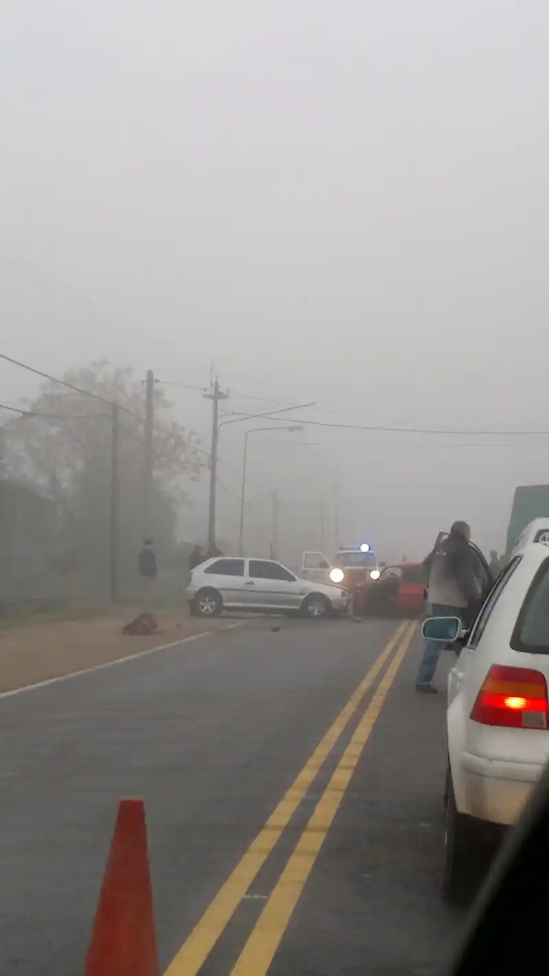Choque frontal en Urquiza al oeste