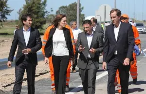 La Plata: Vidal y Garro inauguraron bajada de la Autopista de Villa Elisa