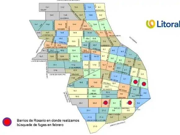 Revisarán pérdidas de gas en veredas y gabinetes de la zona sur de Rosario