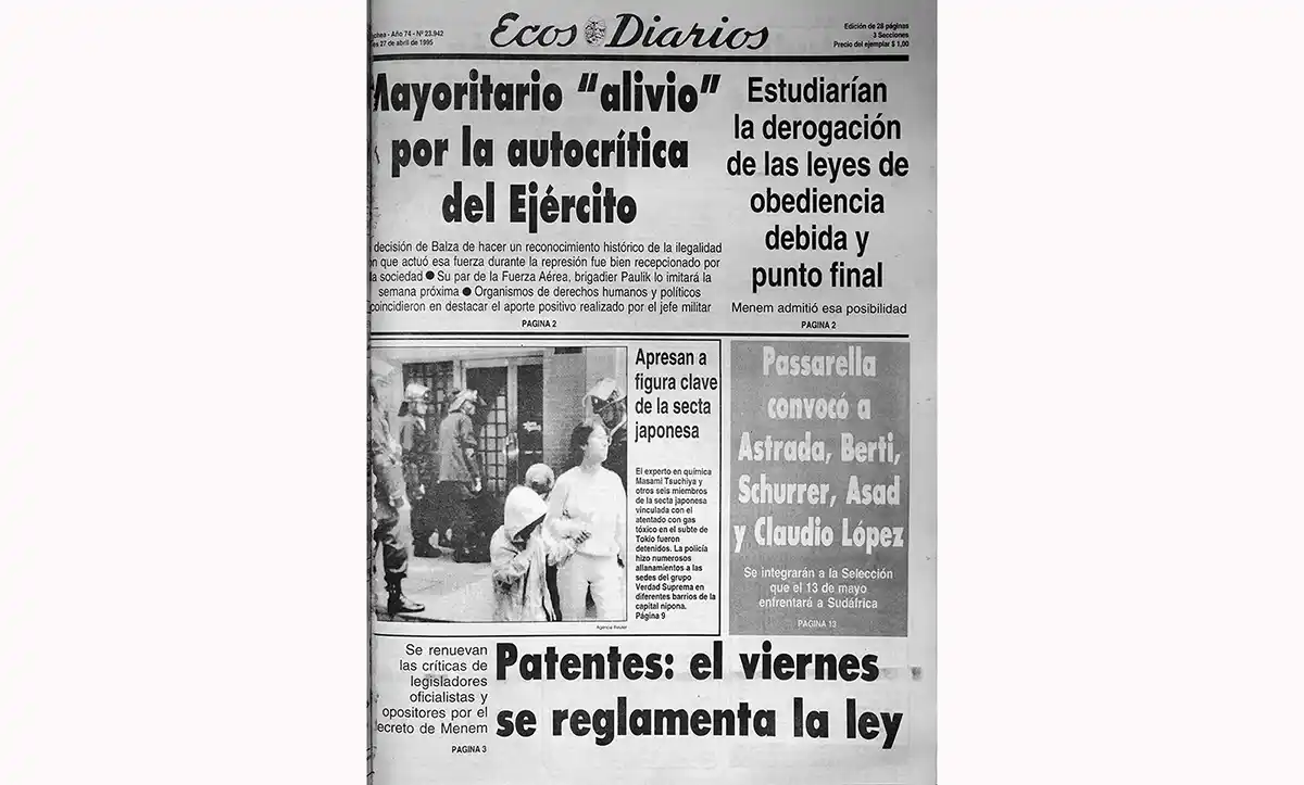 Jueves 27 de abril de 1995