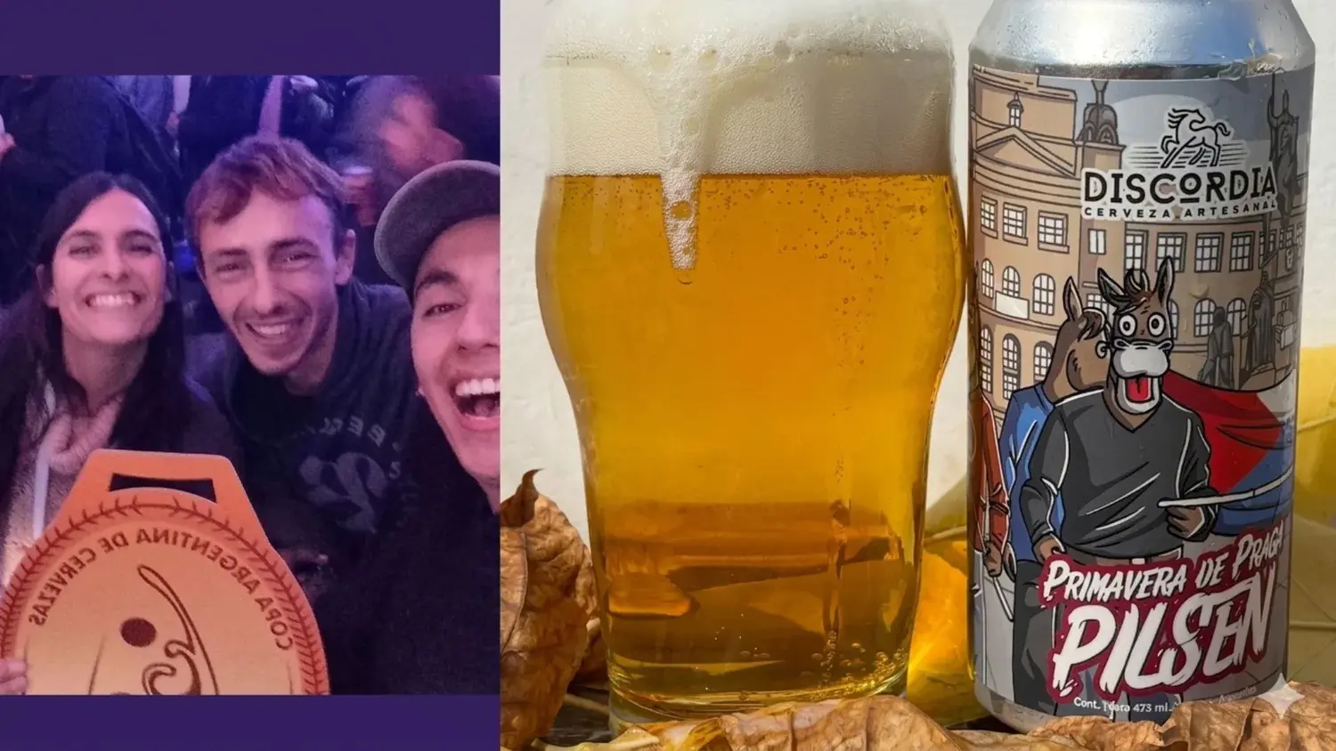 Los creadores de la cerveza Discordia celebran el tercer puesto en la Copa Argentina.