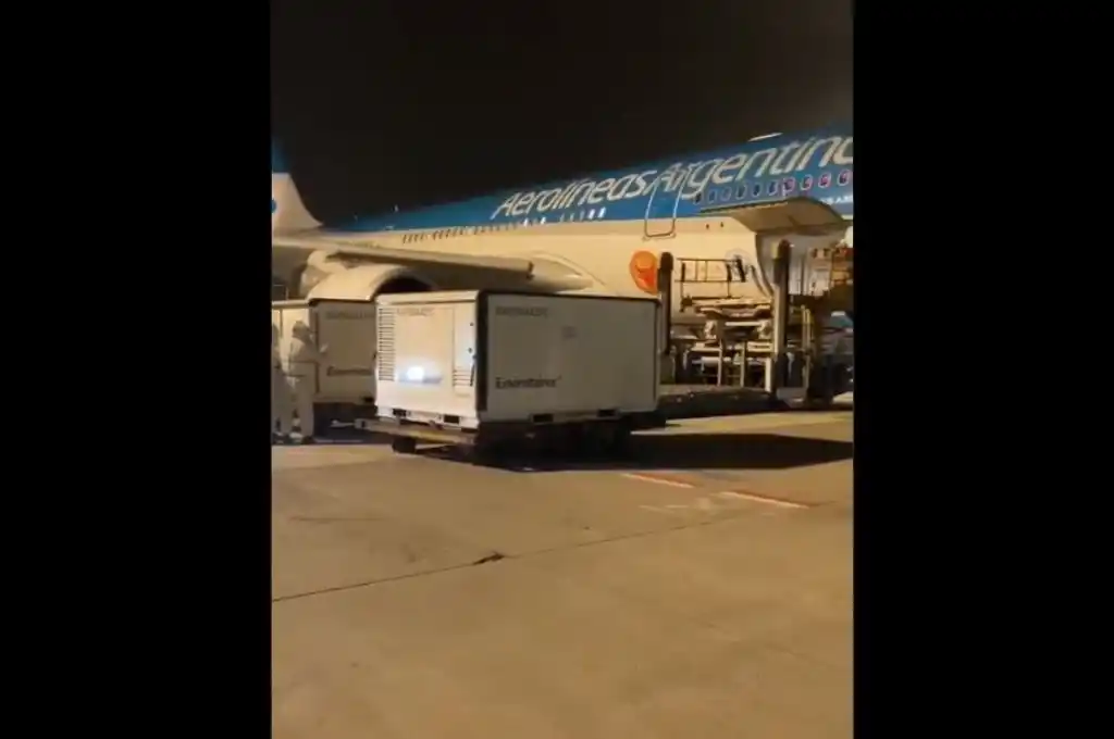 Llega desde Beijing el vuelo que trae un millón de dosis de la vacuna Sinopharm