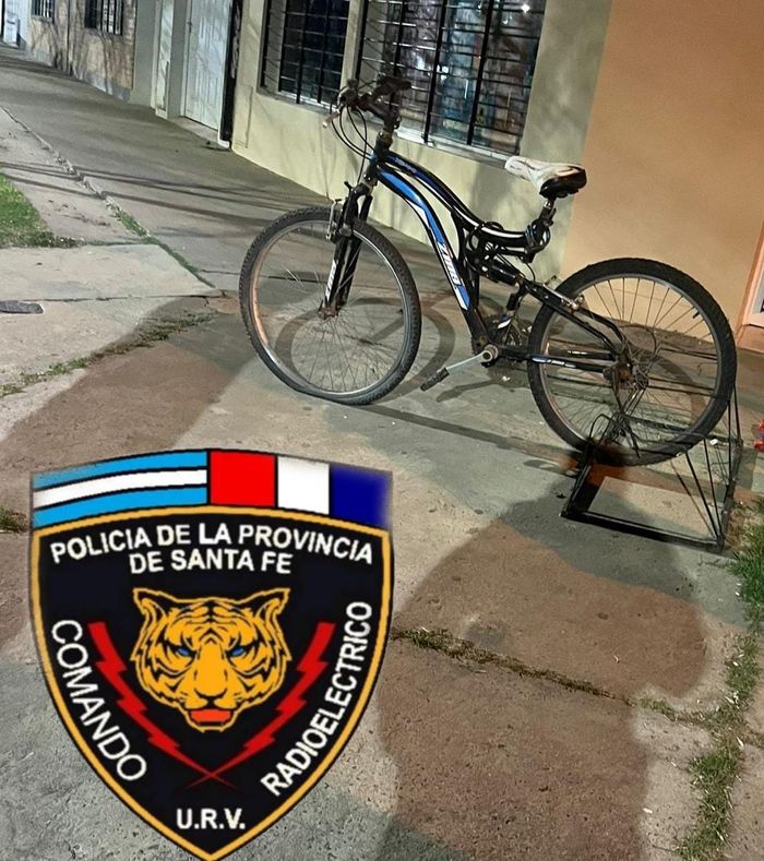 Hallan bicicleta abandonada en Rafaela