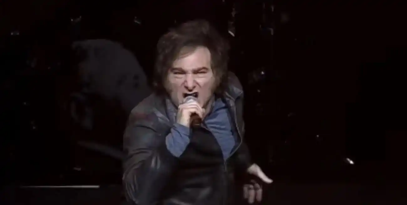 Milei brindó un show musical como previa a la presentación de su libro.