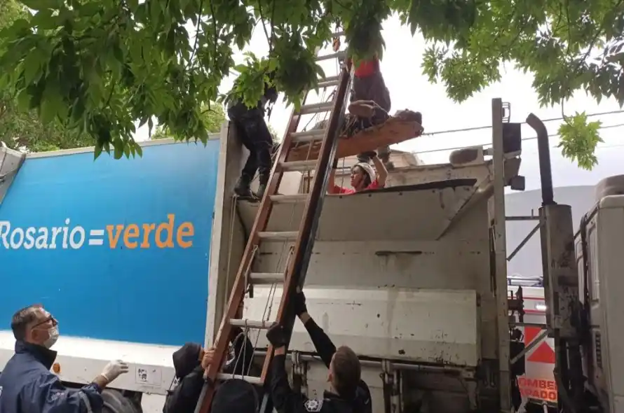 Paro de recolectores en el centro de Rosario luego de un desafortunado incidente