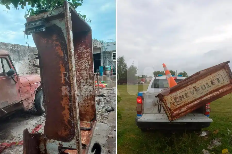 Insólito: le robaron la caja de carga de su camioneta