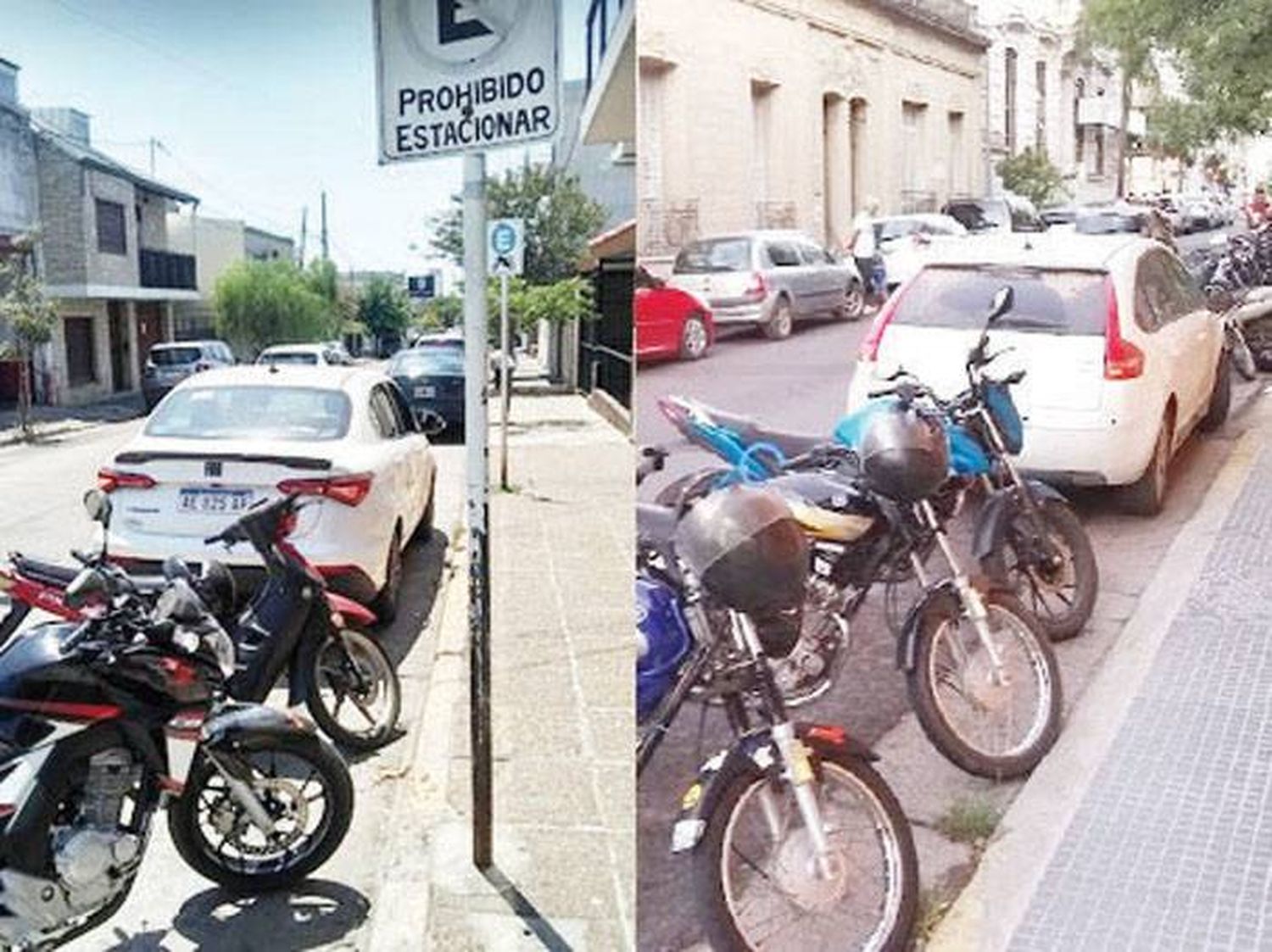 QUEJAS POR AUTOS MAL ESTACIONADOS EN LAS PARADAS DE MOTOS