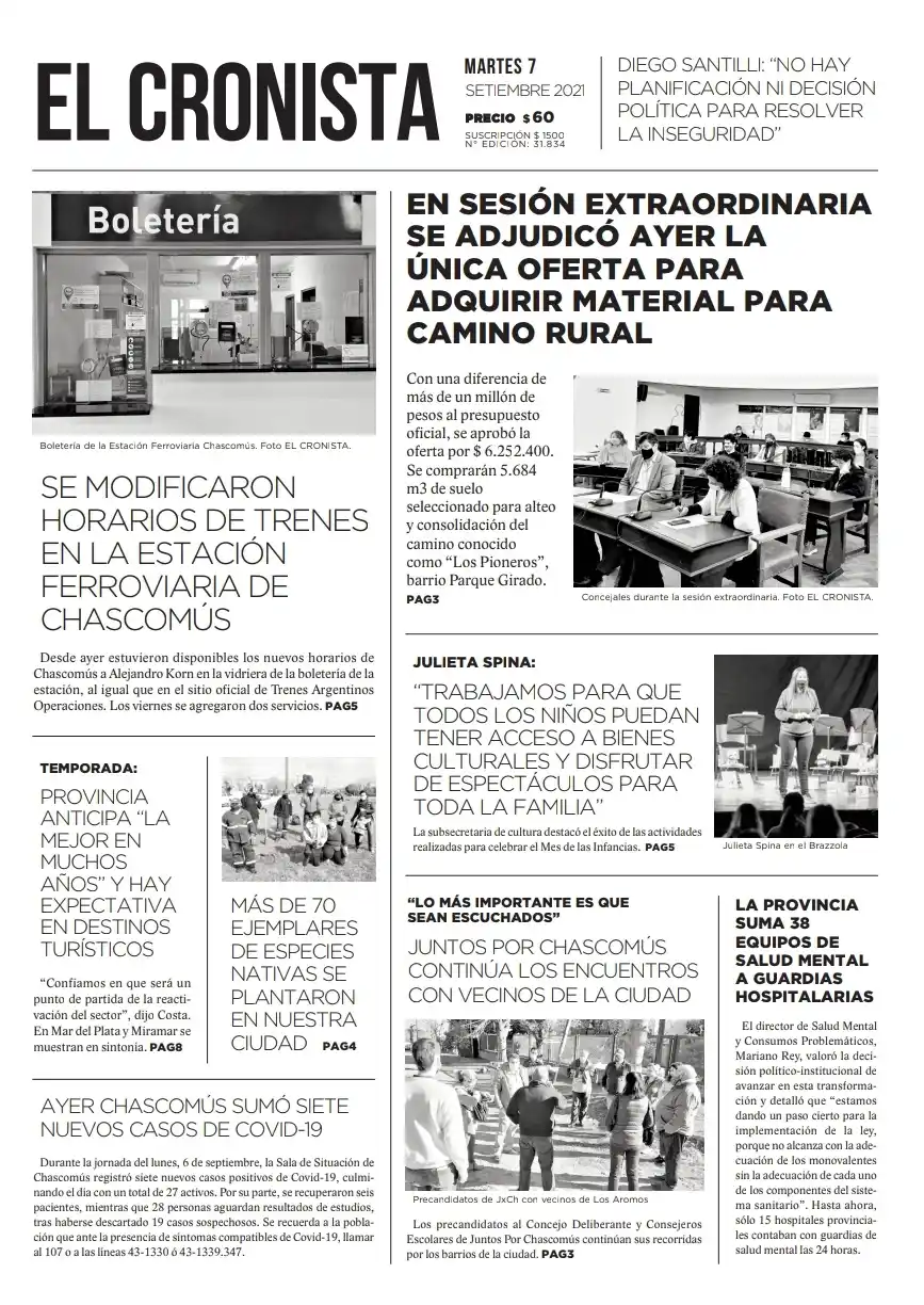 Tapa 7 septiembre 2021