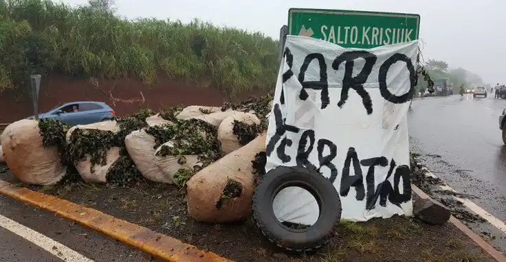 Paro de yerbateros para reclamar aumento de precios