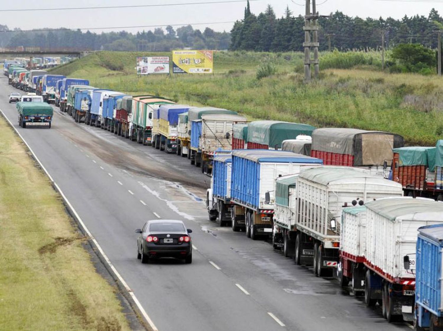 Anuncian paro en el transporte de granos