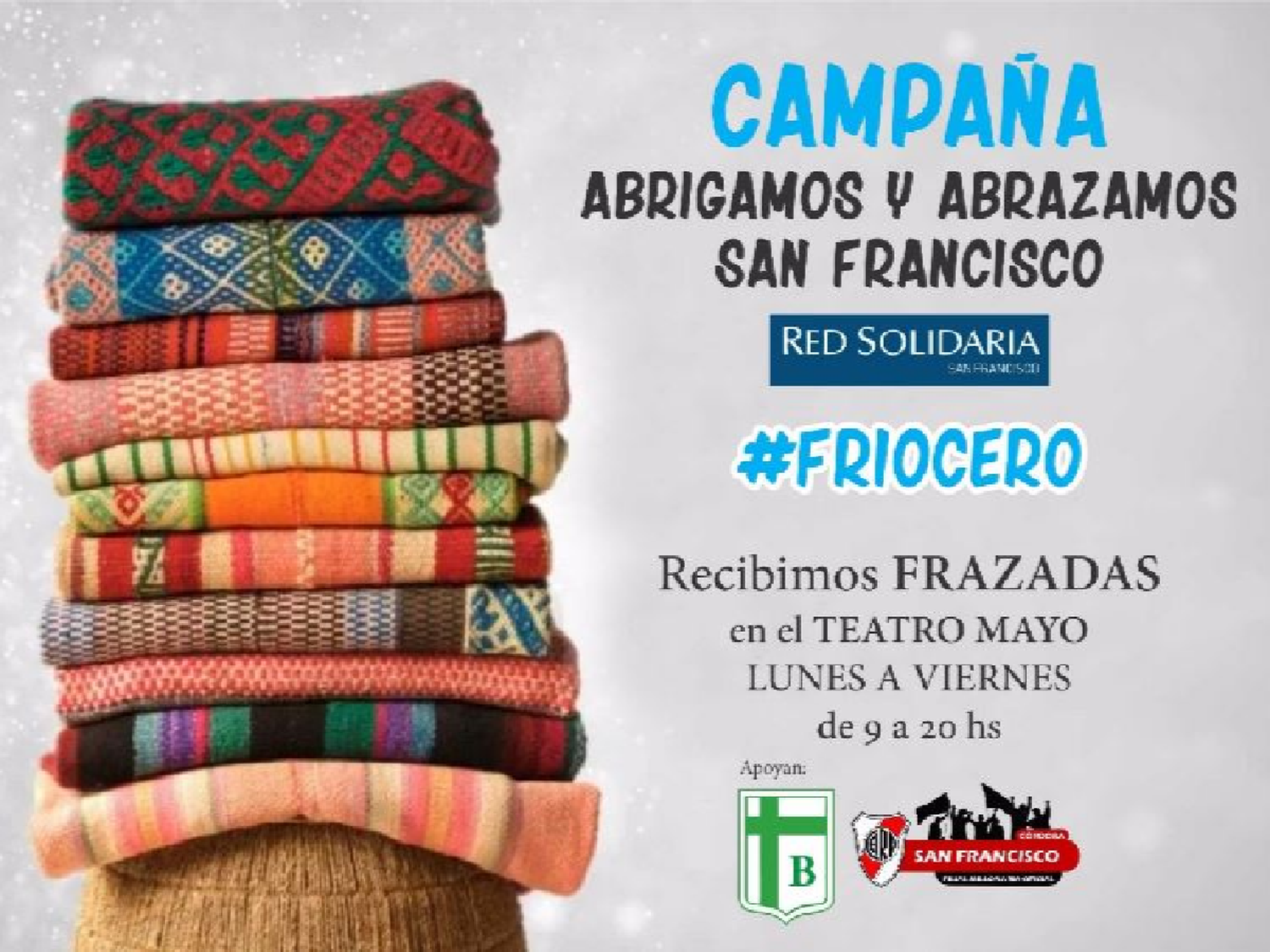 La demanda de abrigo superó las donaciones y lanzan más campañas