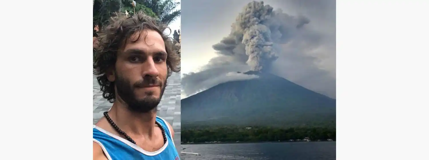 Un marplatense en Bali durante la erupción del volcán Agung