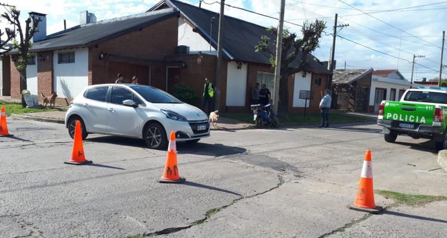 Choque en Arnaldo y Litoral: Un motociclista fue trasladado al Hospital