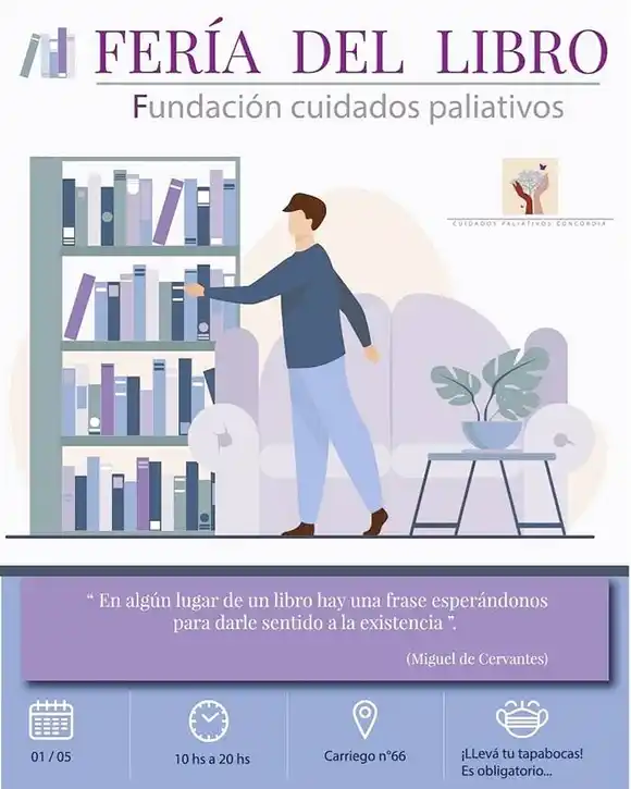 FERIA DEL LIBRO EN LA  FUNDACI�N CUIDADOS  PALIATIVOS CONCORDIA