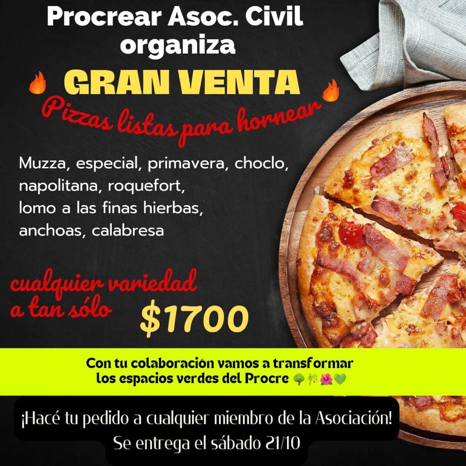 venta de pizzas