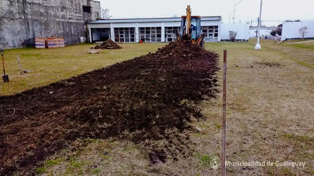 Comenzó la construcción de nuevos nichos en el Cementerio