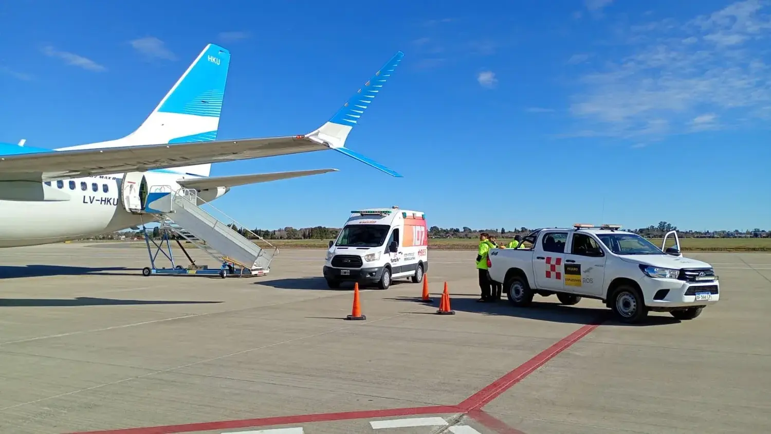 27 vuelos sanitarios consolidan al Aeropuerto Internacional de Rosario como pieza clave de la logística provincial