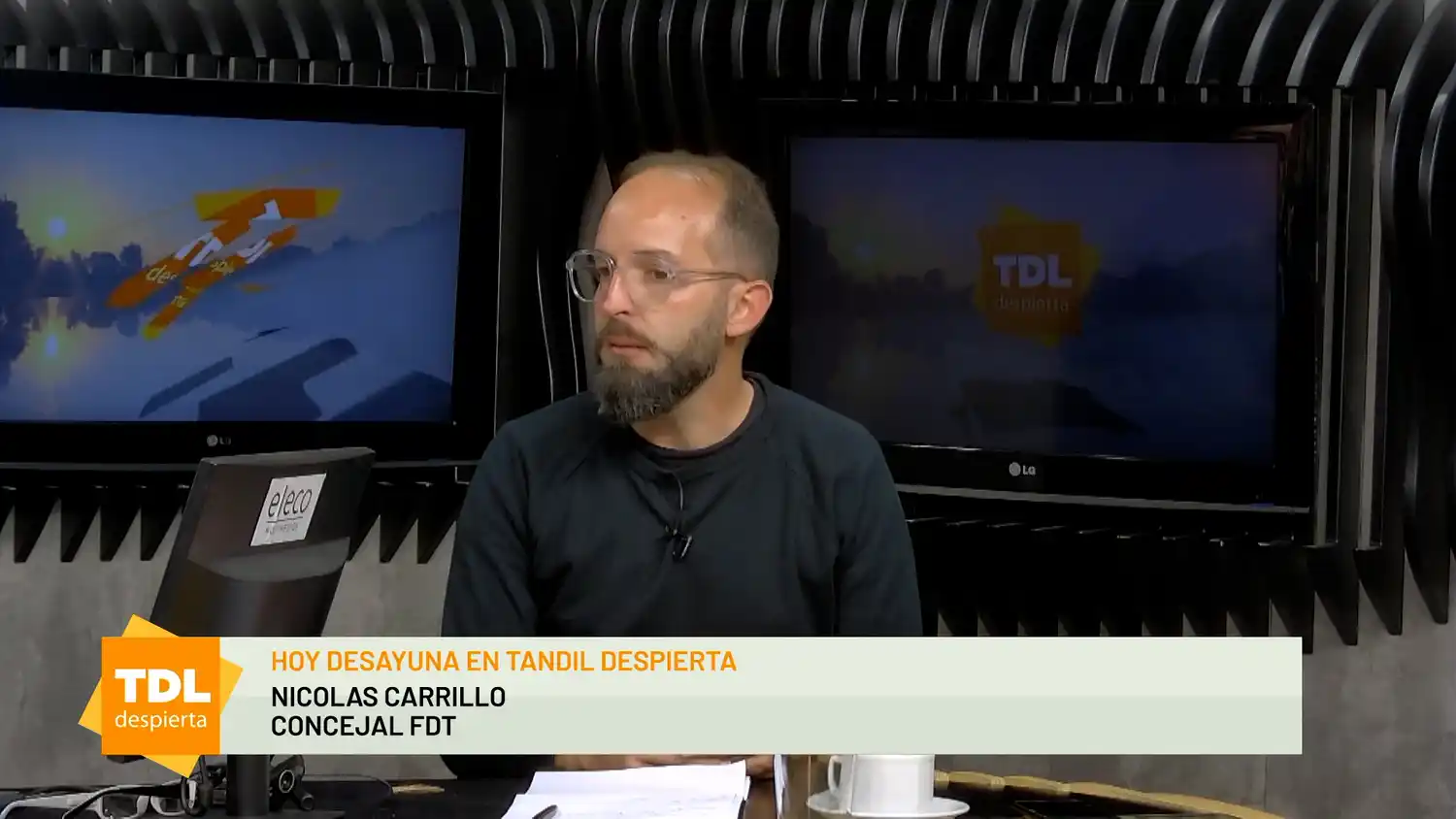 Nicolás Carrillo en Tandil Despierta por la 104.1 Tandil FM y ECO TV.