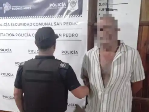 El sujeto fue aprehendido y trasladado a la Guardia del Hospital.