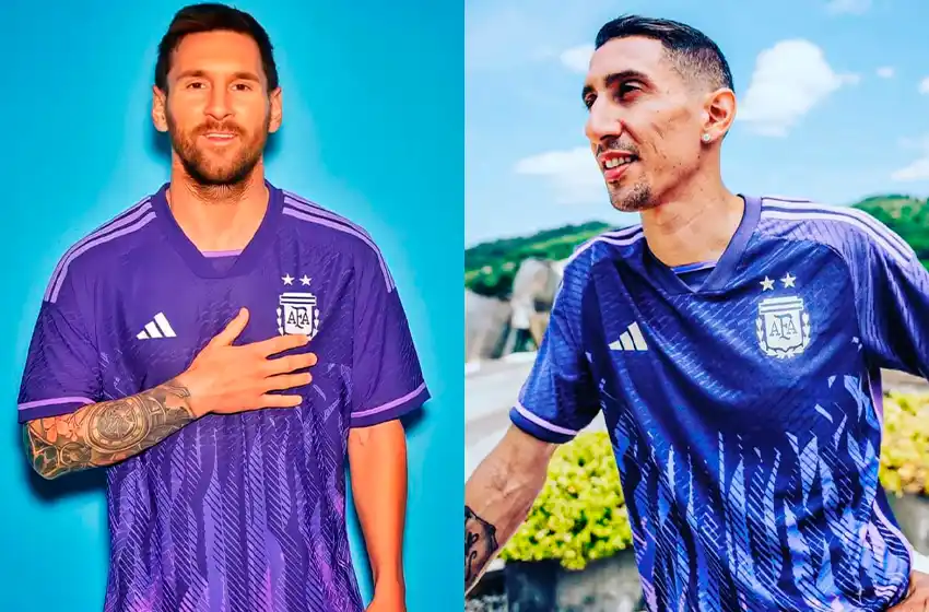 Como el mar azul: presentaron la camiseta alternativa de la Selección para el Mundial