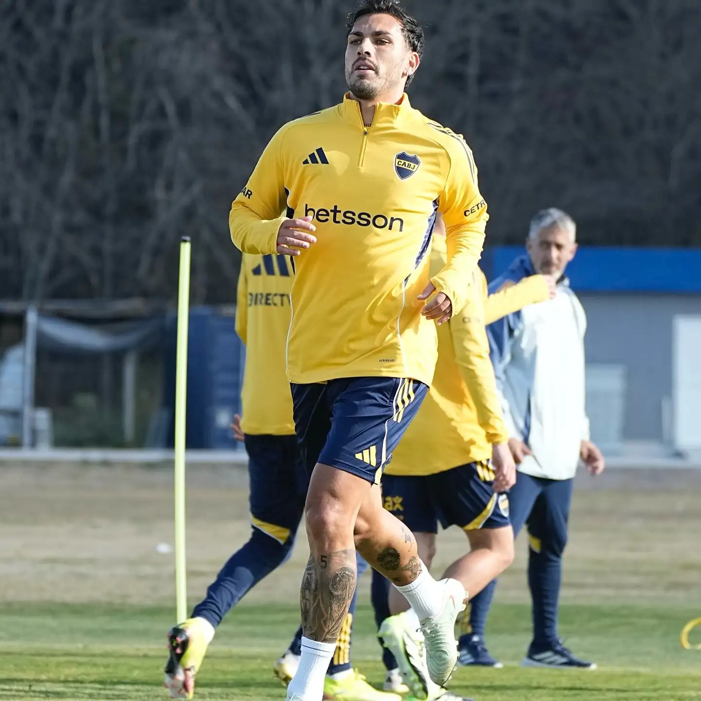 Paredes, durante la práctica de ayer.